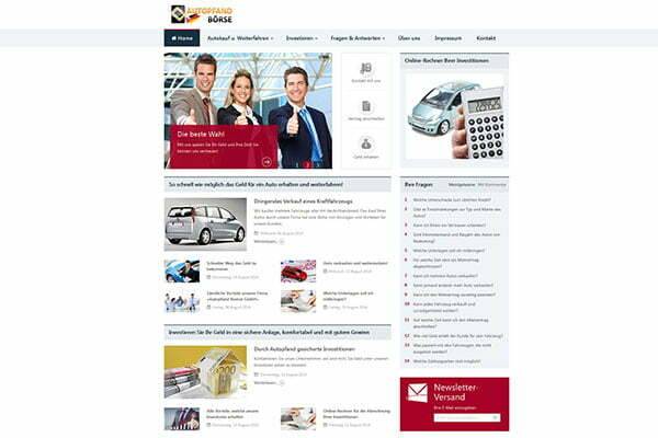 Webseite Autopfandbörse GmbH